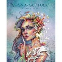 Wondrous Folk spalvinimo knyga Blue Angel